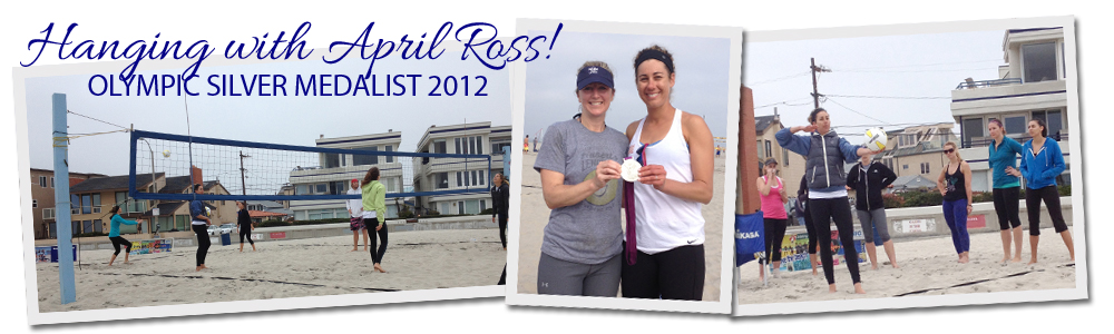 April Ross trains beach volleyball in San Diego
